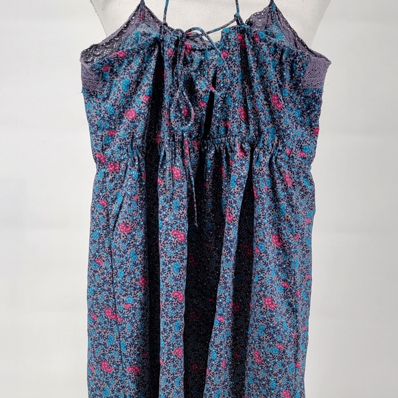 American Eagle Outfitters Womens Size 0 Dress Tank Spaghetti Strap Gray Blue - Picture 5 of 8